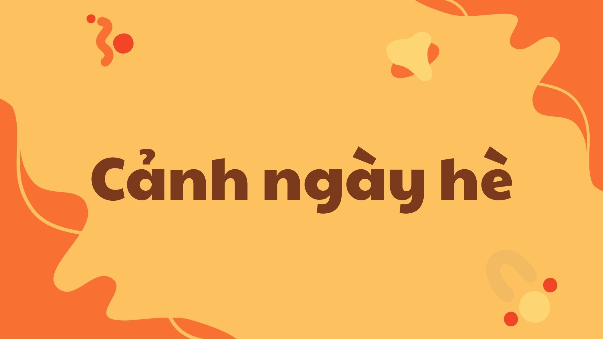 Cảnh ngày hè