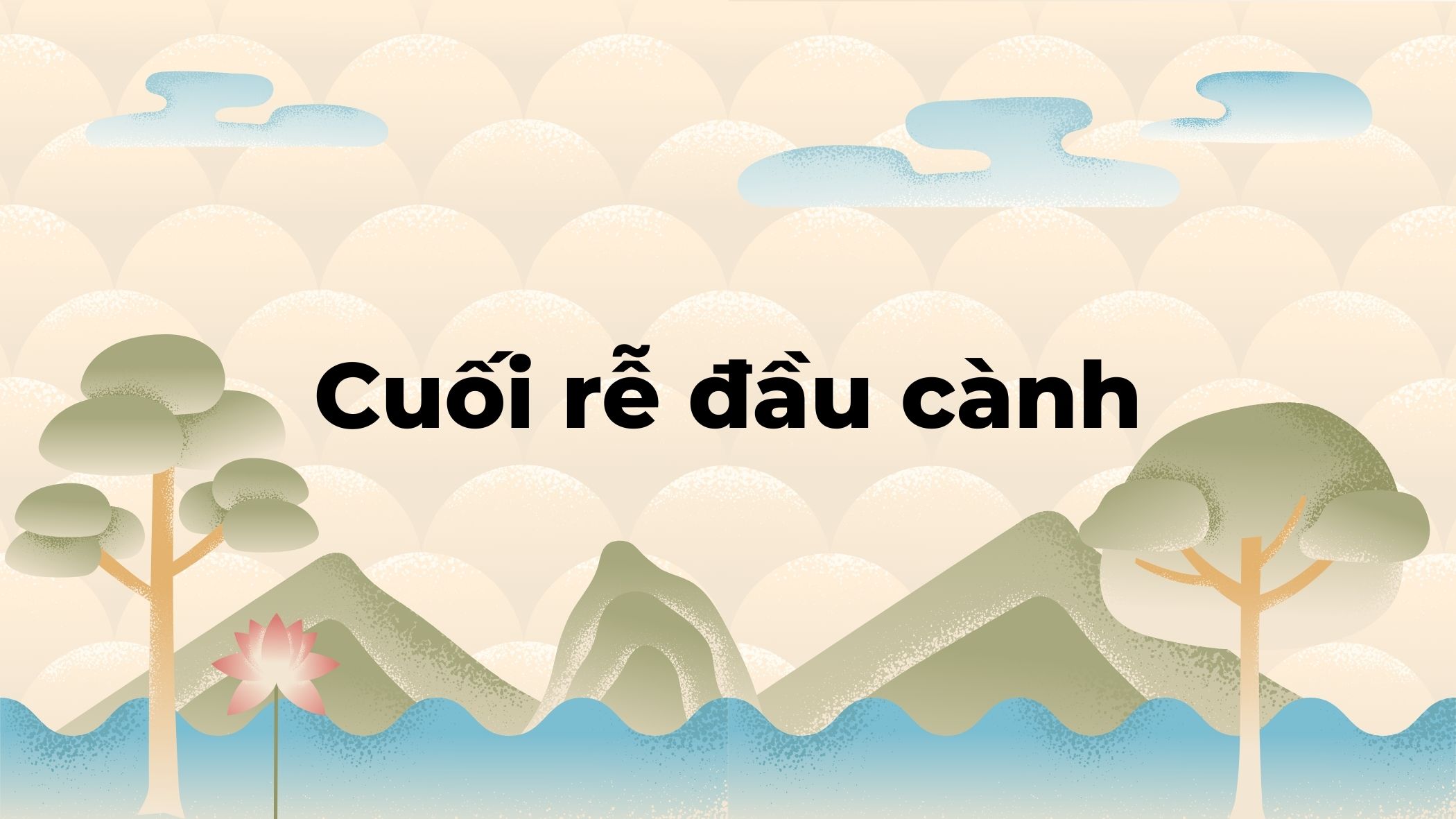 Cuối rễ đầu cành