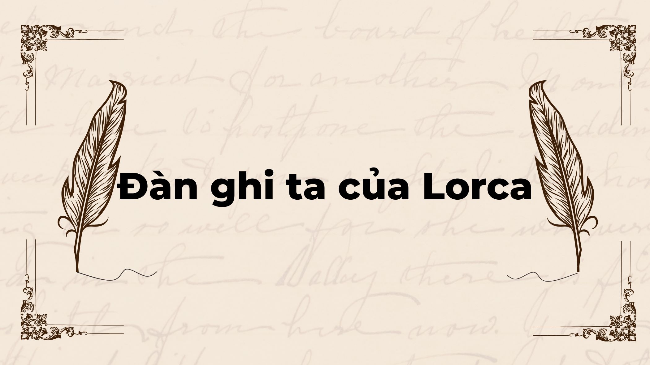 Đàn ghi ta của Lorca