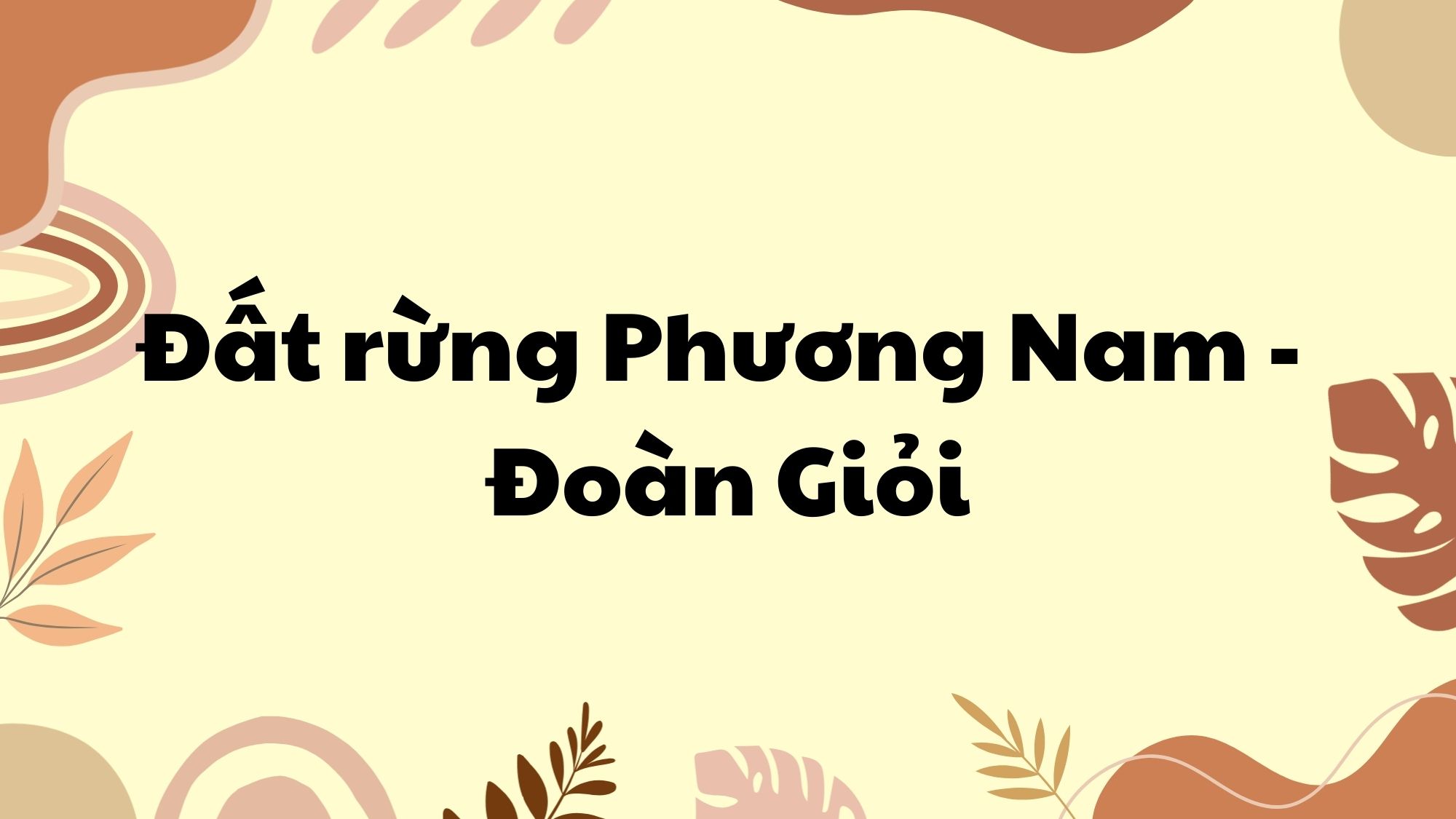Đất rừng Phương Nam