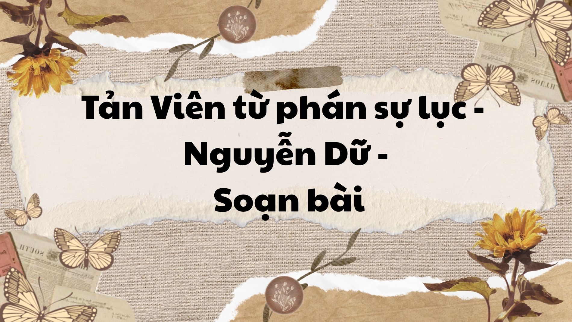Tản Viên từ phán sự lục nguyen du soạn bài