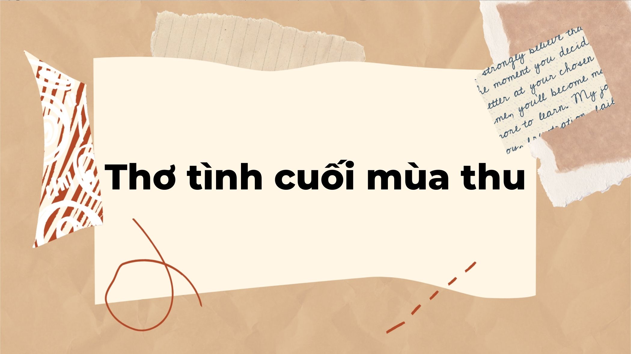 Thơ tình cuối mùa thu