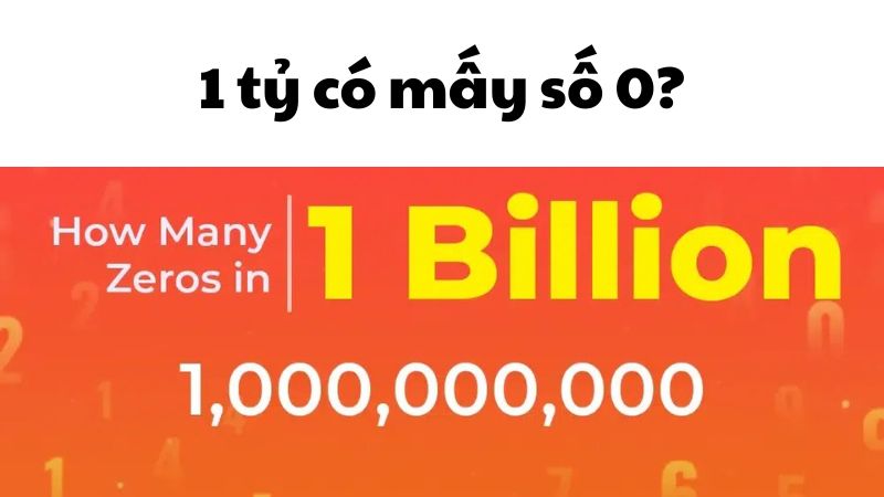 1 tỷ có mấy số 0?