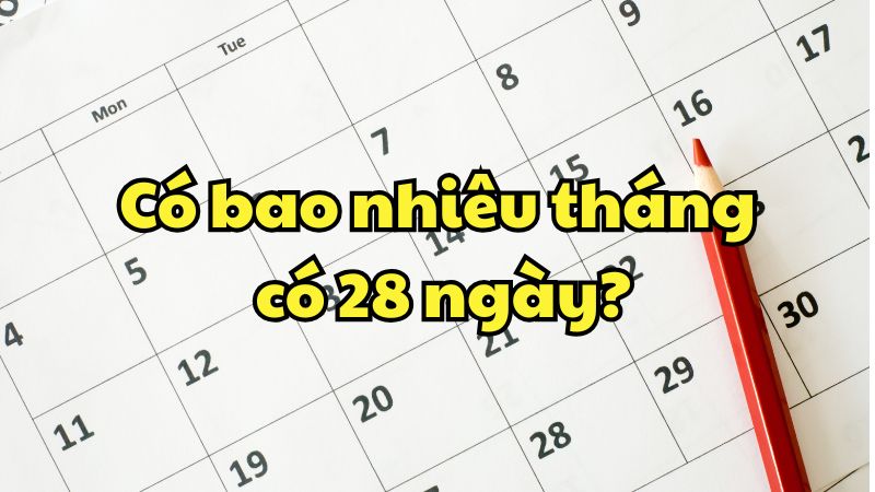 Có bao nhiêu tháng có 28 ngày?