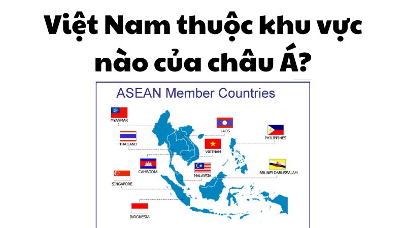 Việt Nam thuộc khu vực nào của châu Á?