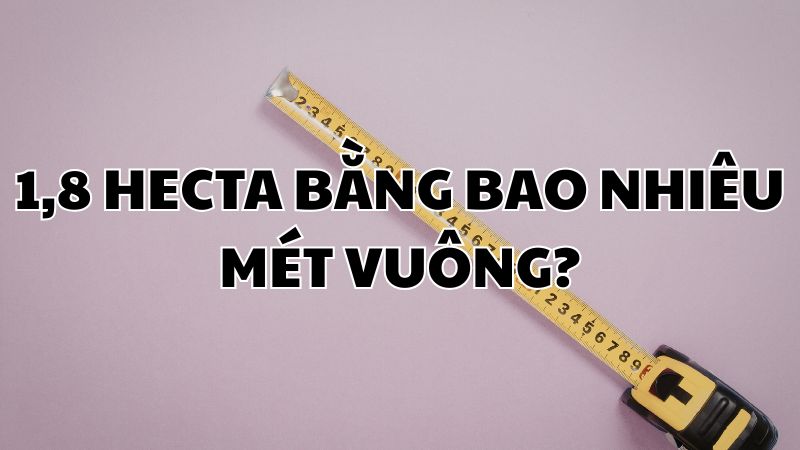 1,8 hecta bằng bao nhiêu mét vuông?