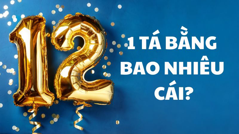 1 tá bằng bao nhiêu cái?