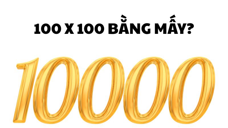 100 x 100 bằng mấy?