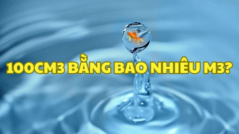 100cm3 bằng bao nhiêu m3?
