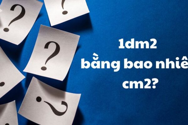 1dm2 bằng bao nhiêu cm2?