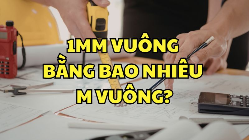 1mm vuông bằng bao nhiêu m vuông?