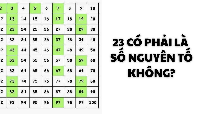 23 có phải là số nguyên tố không?