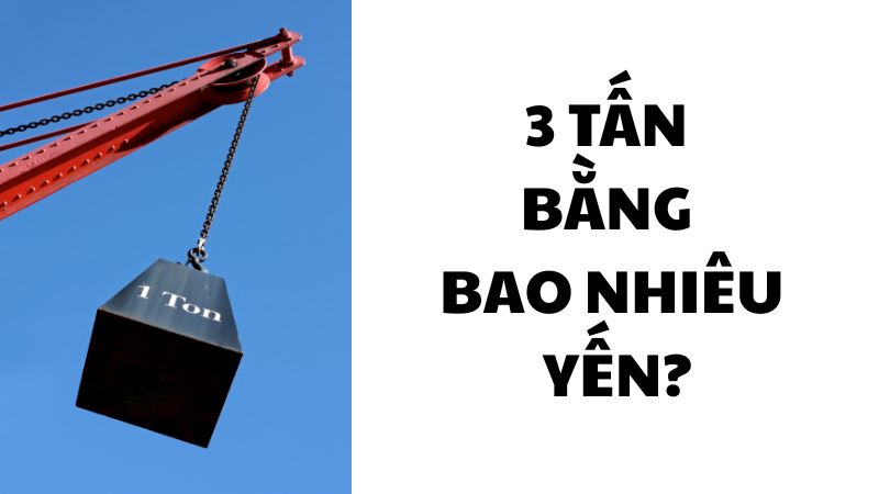 3 tấn bằng bao nhiêu yến?