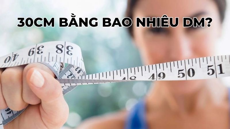 30cm bằng bao nhiêu dm?