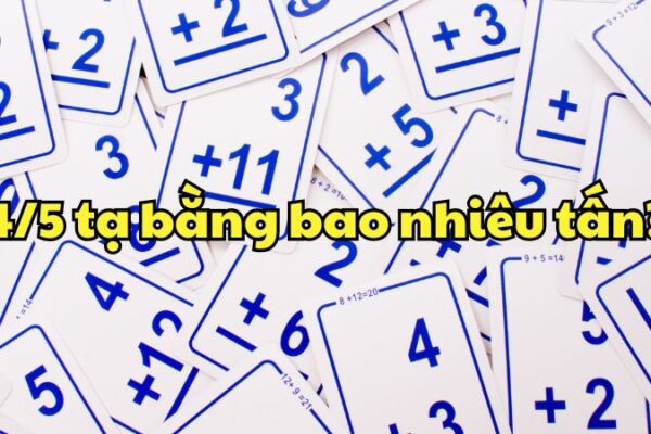 4/5 tạ bằng bao nhiêu tấn?