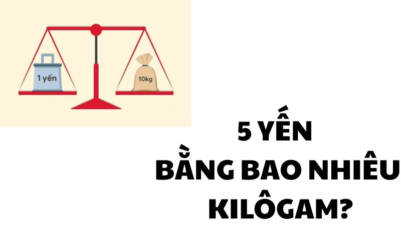 5 yến bằng bao nhiêu kilôgam?
