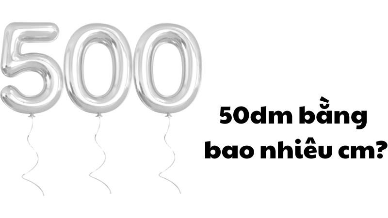 50dm bằng bao nhiêu cm?