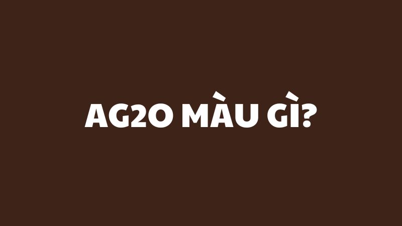 Ag2O màu gì?