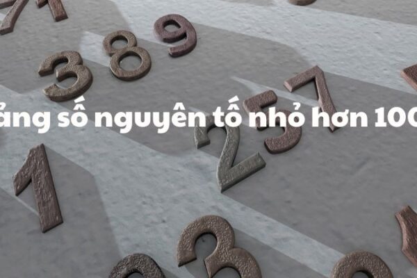 Bảng số nguyên tố nhỏ hơn 1000