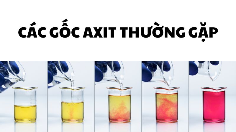Các gốc axit thường gặp