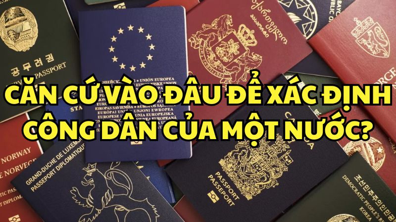 Căn cứ vào đâu để xác định công dân của một nước?