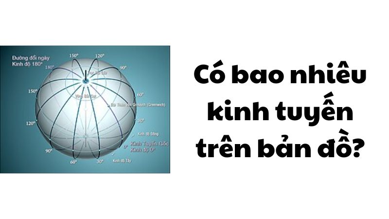 Có bao nhiêu kinh tuyến trên bản đồ?