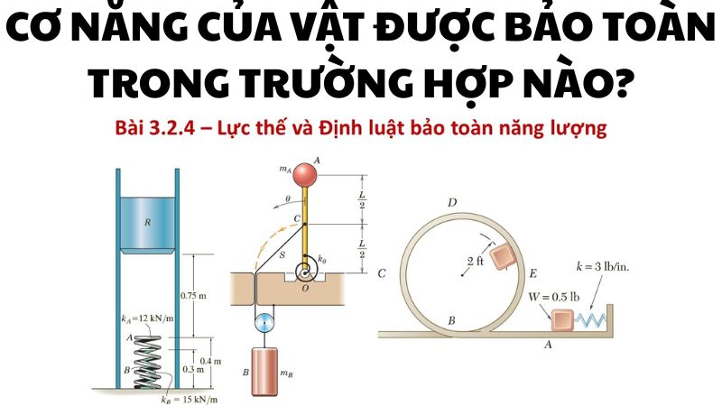 Cơ năng của vật được bảo toàn trong trường hợp nào?