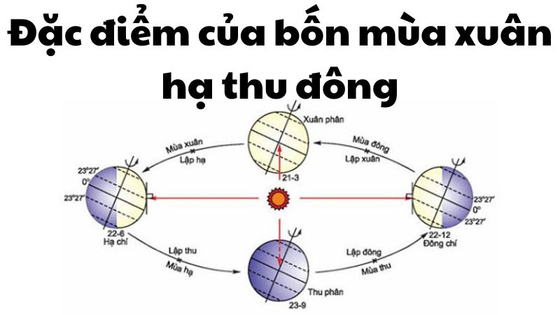 Đặc điểm của bốn mùa xuân hạ thu đông