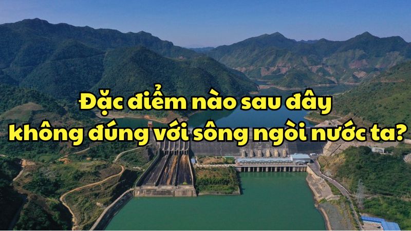 Đặc điểm nào sau đây không đúng với sông ngòi nước ta?