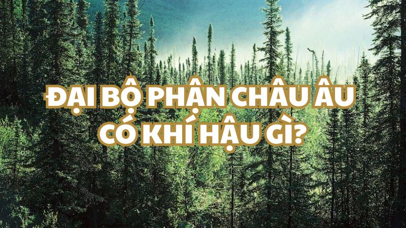 Đại bộ phận châu Âu có khí hậu gì?