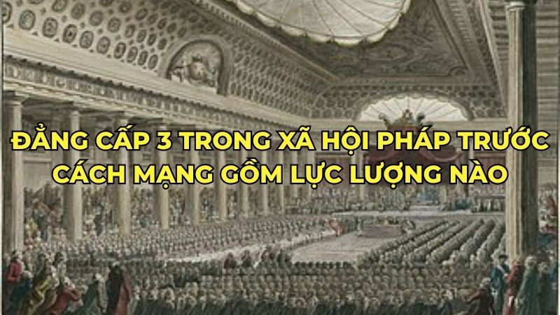 Đẳng cấp 3 trong xã hội Pháp trước cách mạng gồm lực lượng nào