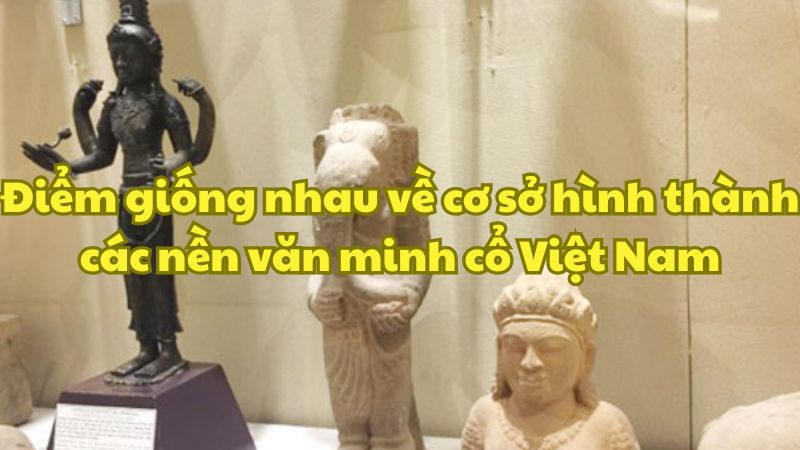 Điểm giống nhau về cơ sở hình thành các nền văn minh cổ Việt Nam