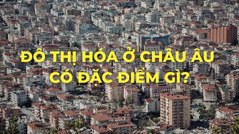 Đô thị hóa ở châu Âu có đặc điểm gì?