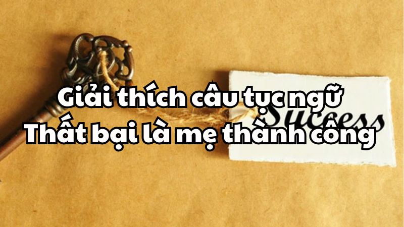 Giải thích câu tục ngữ Thất bại là mẹ thành công