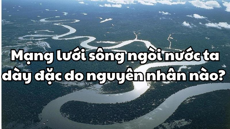 Mạng lưới sông ngòi nước ta dày đặc do đâu?