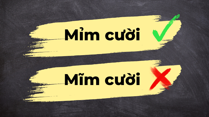 Mỉm Cười Hay Mĩm Cười