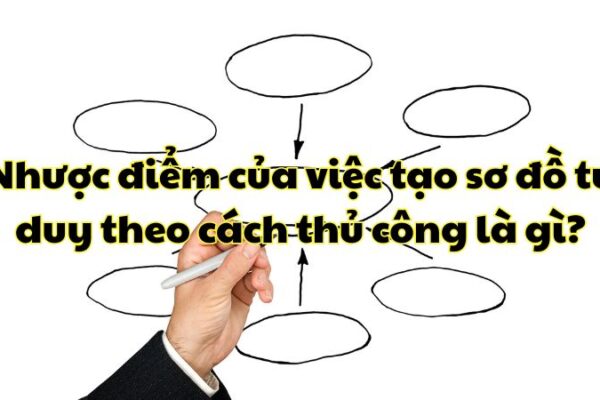 Nhược điểm của việc tạo sơ đồ tư duy theo cách thủ công là gì?