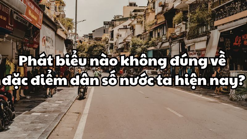 Phát biểu nào không đúng về đặc điểm dân số nước ta hiện nay?