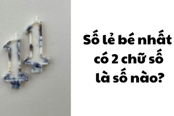 Số lẻ bé nhất có 2 chữ số là số nào?