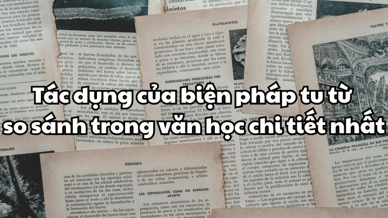 Tác dụng của biện pháp tu từ so sánh