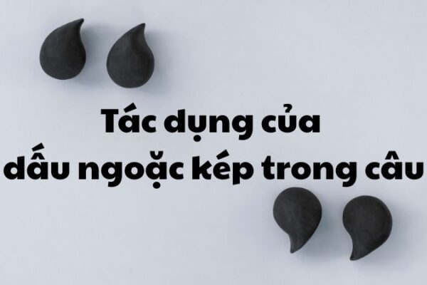 Tác dụng của dấu ngoặc kép