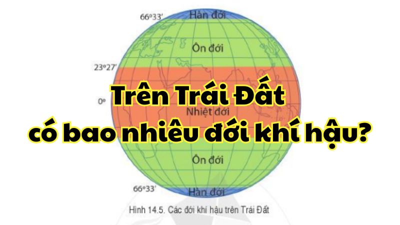 Trên trái đất có bao nhiêu đới khí hậu?