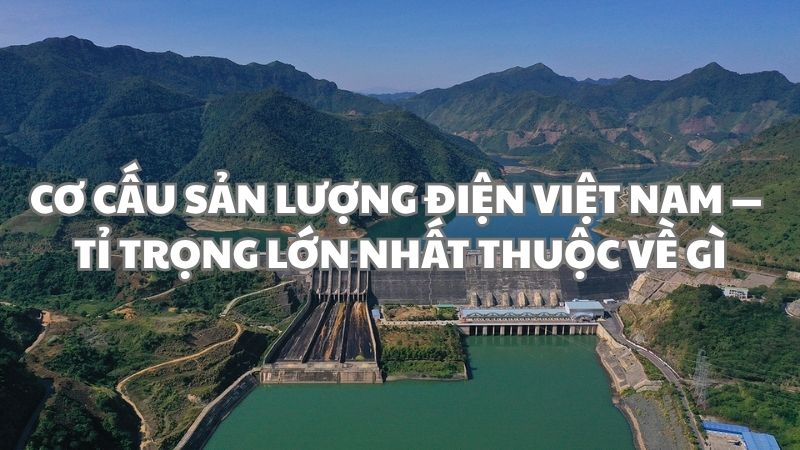 Trong cơ cấu sản lượng điện của nước ta hiện nay tỉ trọng lớn nhất thuộc về
