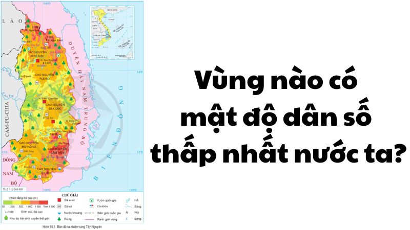 Vùng nào có mật độ dân số thấp nhất nước ta?