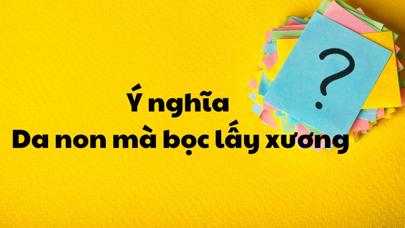 Ý nghĩa Da non mà bọc lấy xương