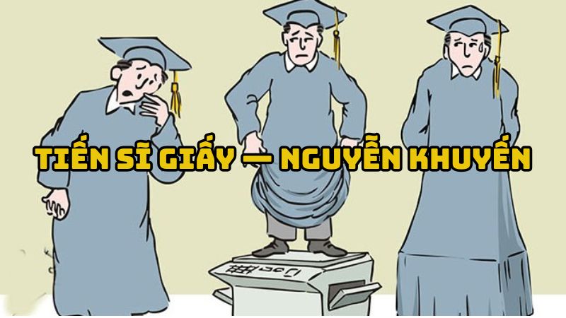 Tác giả tác phẩm bài thơ Tiến sĩ giấy — Nguyễn Khuyến