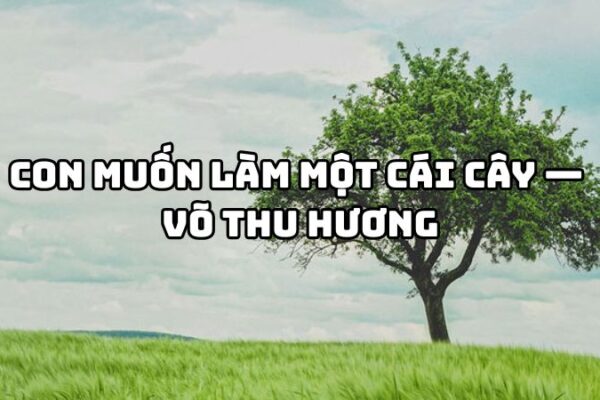 Tác giả tác phẩm Con muốn làm một cái cây — Võ Thu Hương