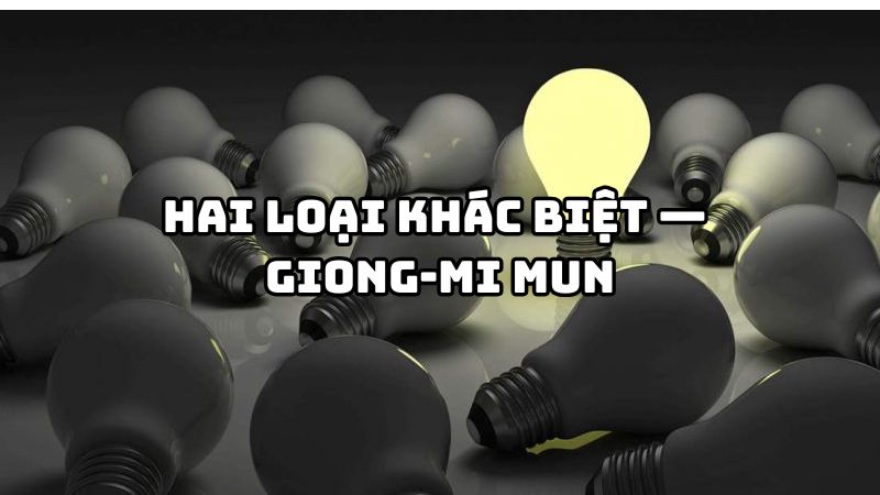 Tác giả tác phẩm Hai loại khác biệt — Giong-mi Mun và giá trị