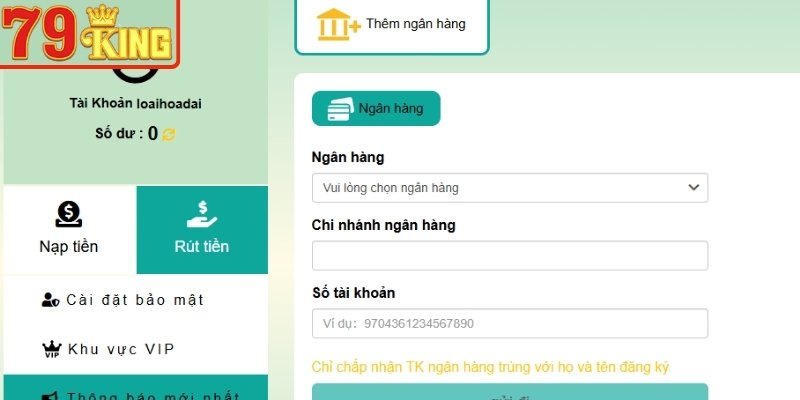 Vì sao người chơi tin tưởng rút tiền 79KING – rõ ràng, ổn định và dễ kiểm soát